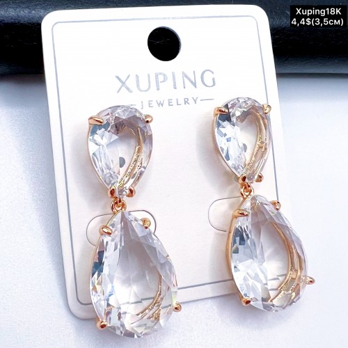 Сережки Xuping18К 20029 ( 3.5 см.)